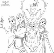 coloriage reine des neiges les personnages
